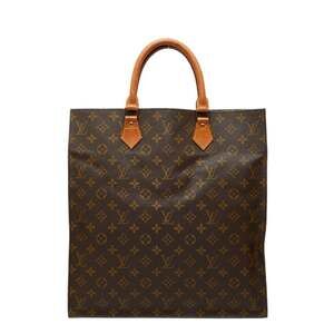 LOUIS VUITTON Authentic Brown Monogram Leather Tote Bag